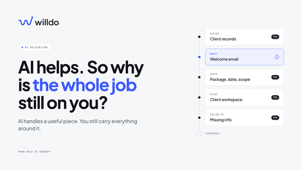 AI helps. So why is the whole job still on you?
